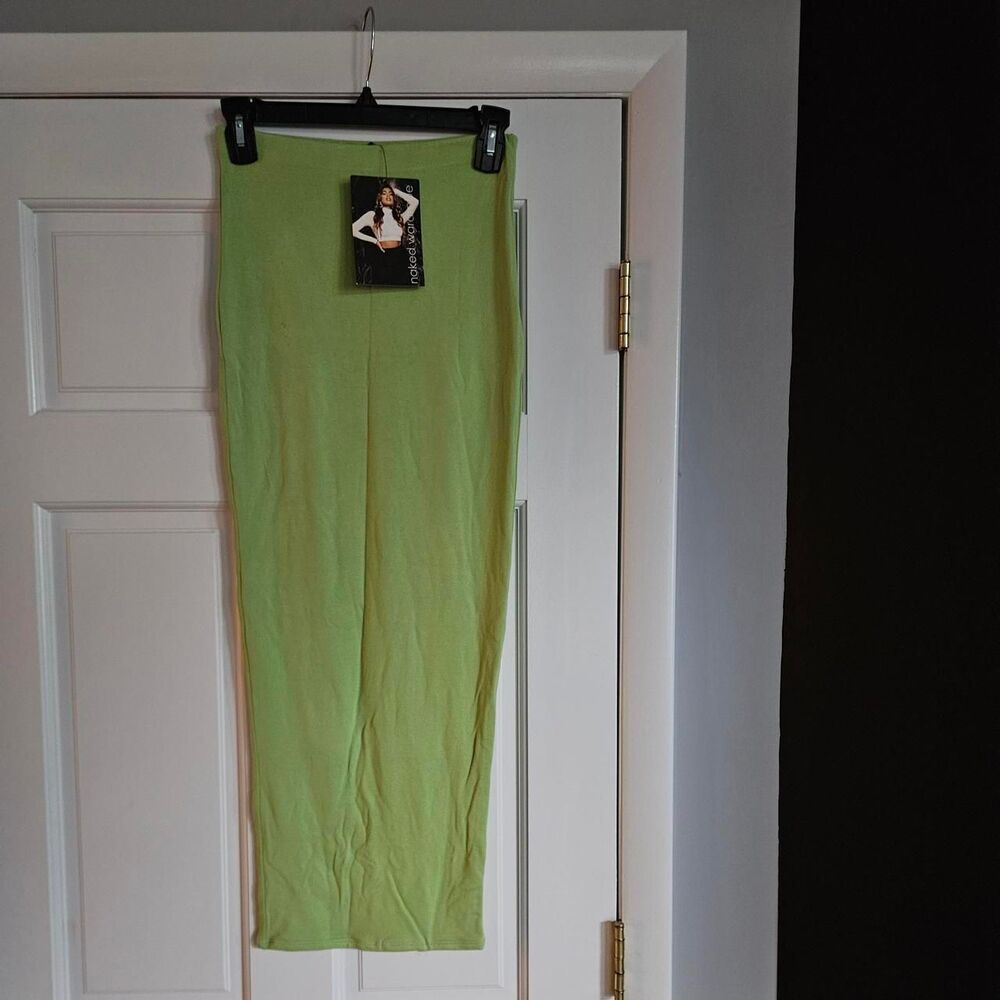 Naked-wardrobe Women's Green Skirt